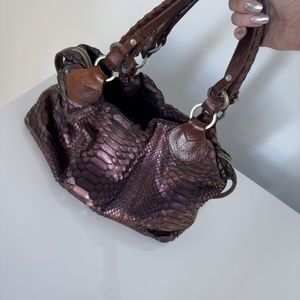 Dark Purple Pauric Sweeney Python Bag